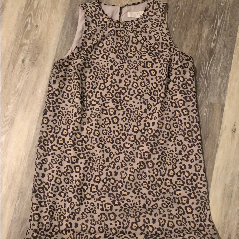Loft leopard dress
